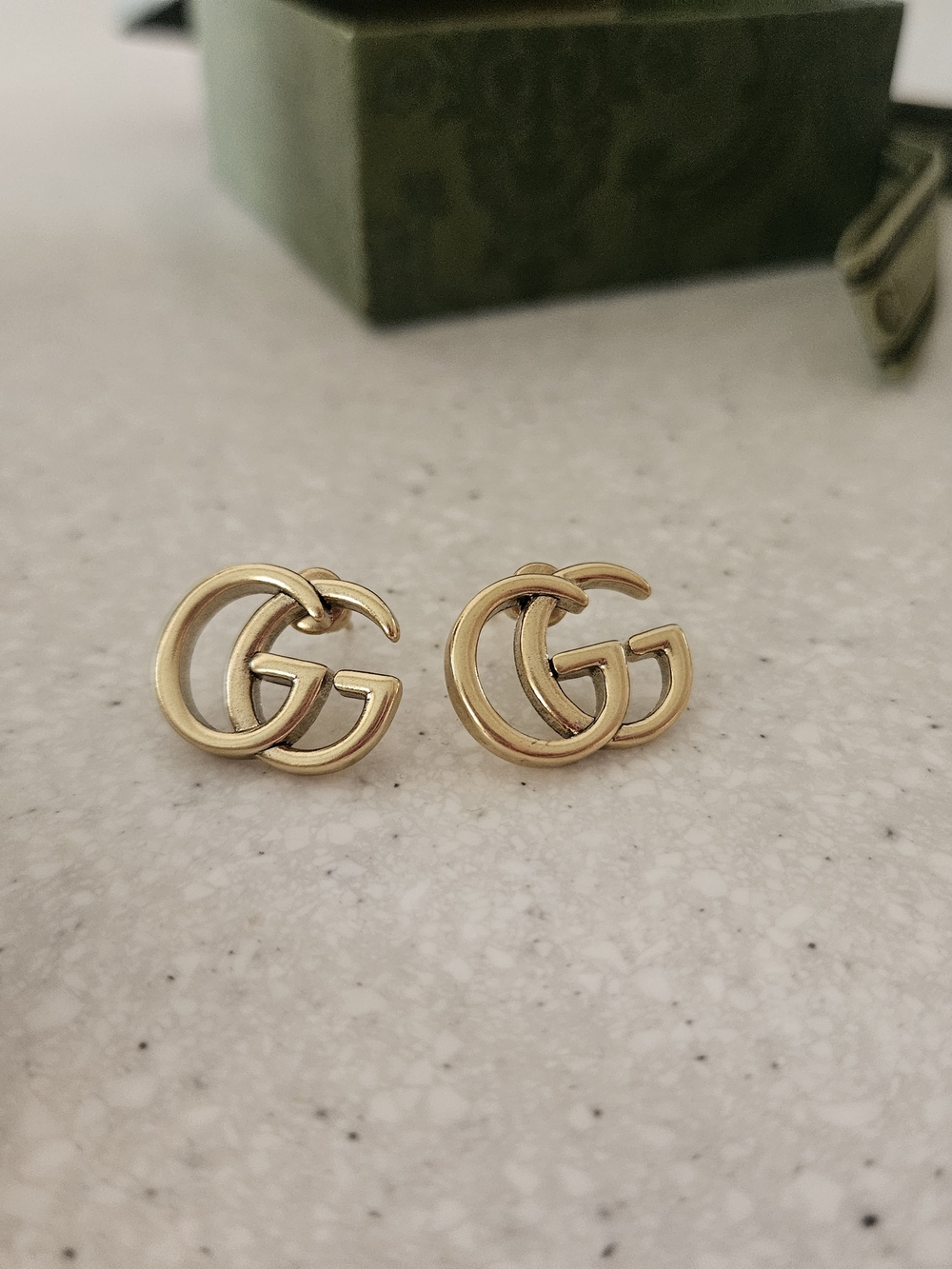Double G Logo Stud Earrings
